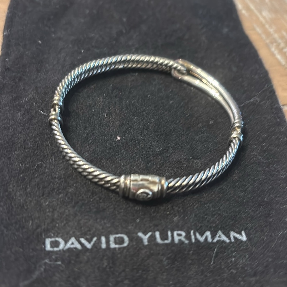 David Yurman Labyrinth Single-Loop Bracelet with pink sapphire - Picture 3 of 4